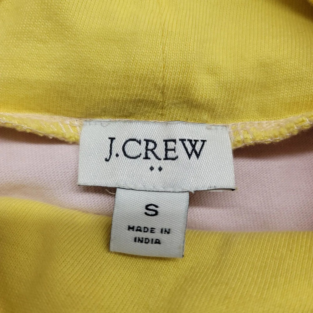 J.Crew Sweatshirt Womens Small Pink Yellow Stripe Pullover Turtle Neck Casual - Picture 12 of 16